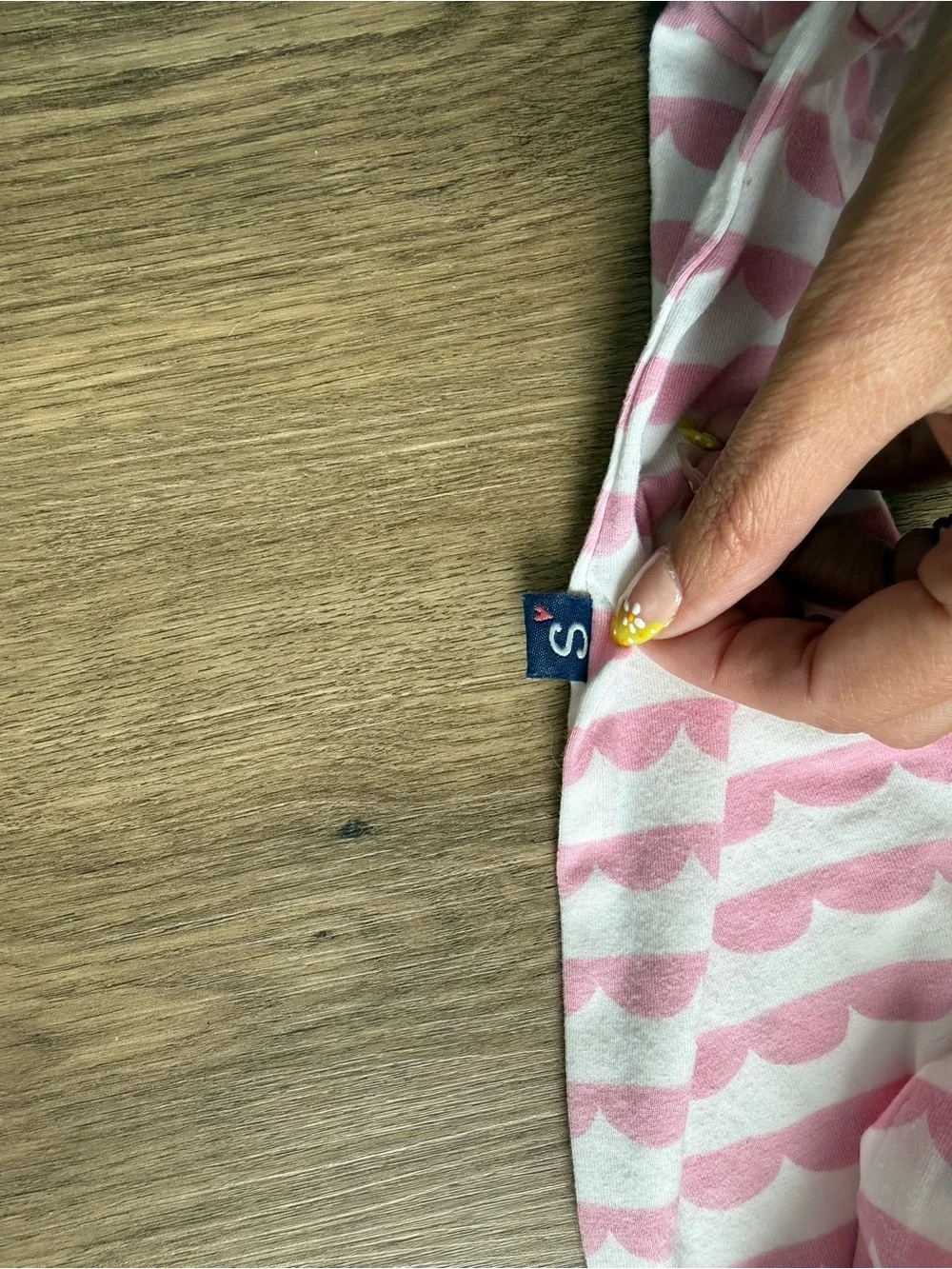 Simply Magnetic Me 3-6months Pink & White One-Piece Pajamas